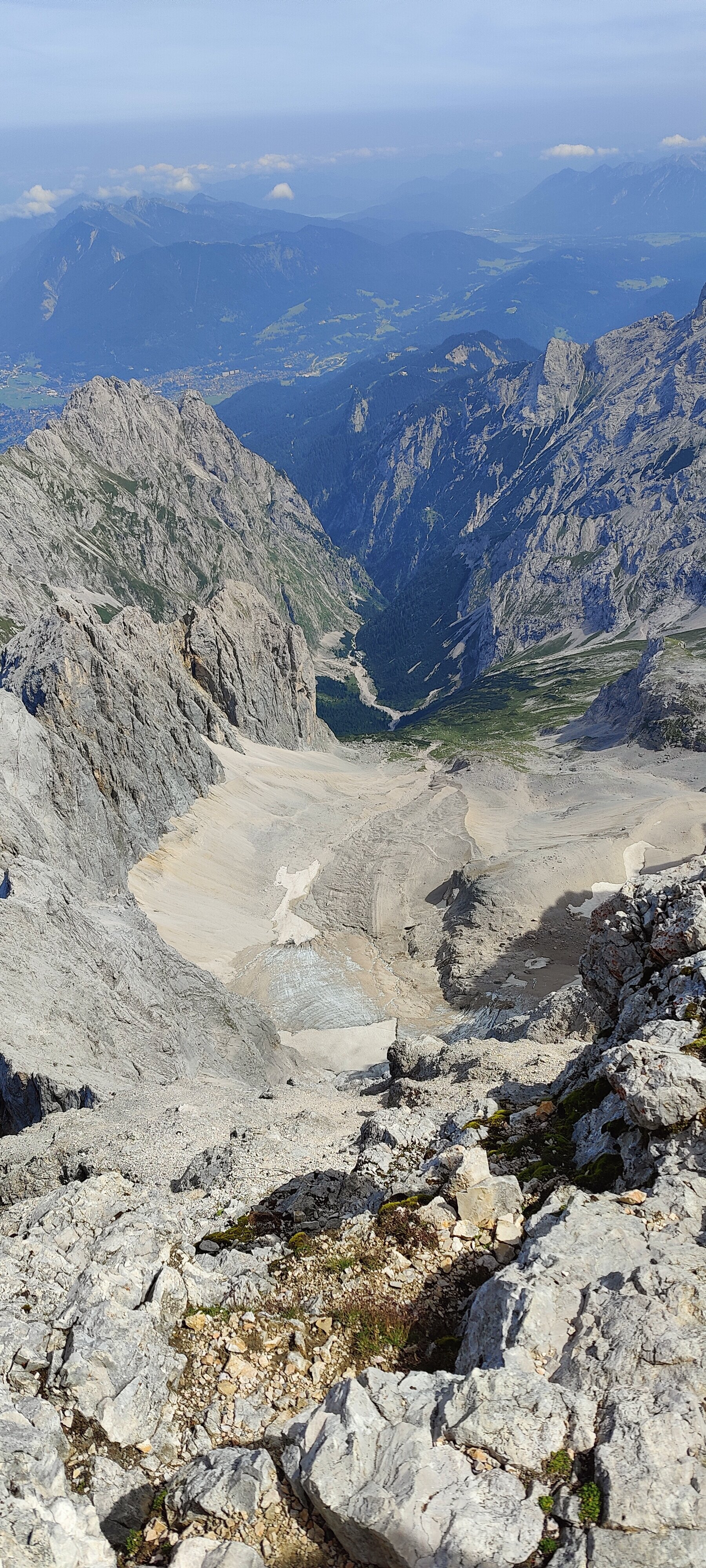 Looking out from the top of Germany — peaks stretching to the horizon