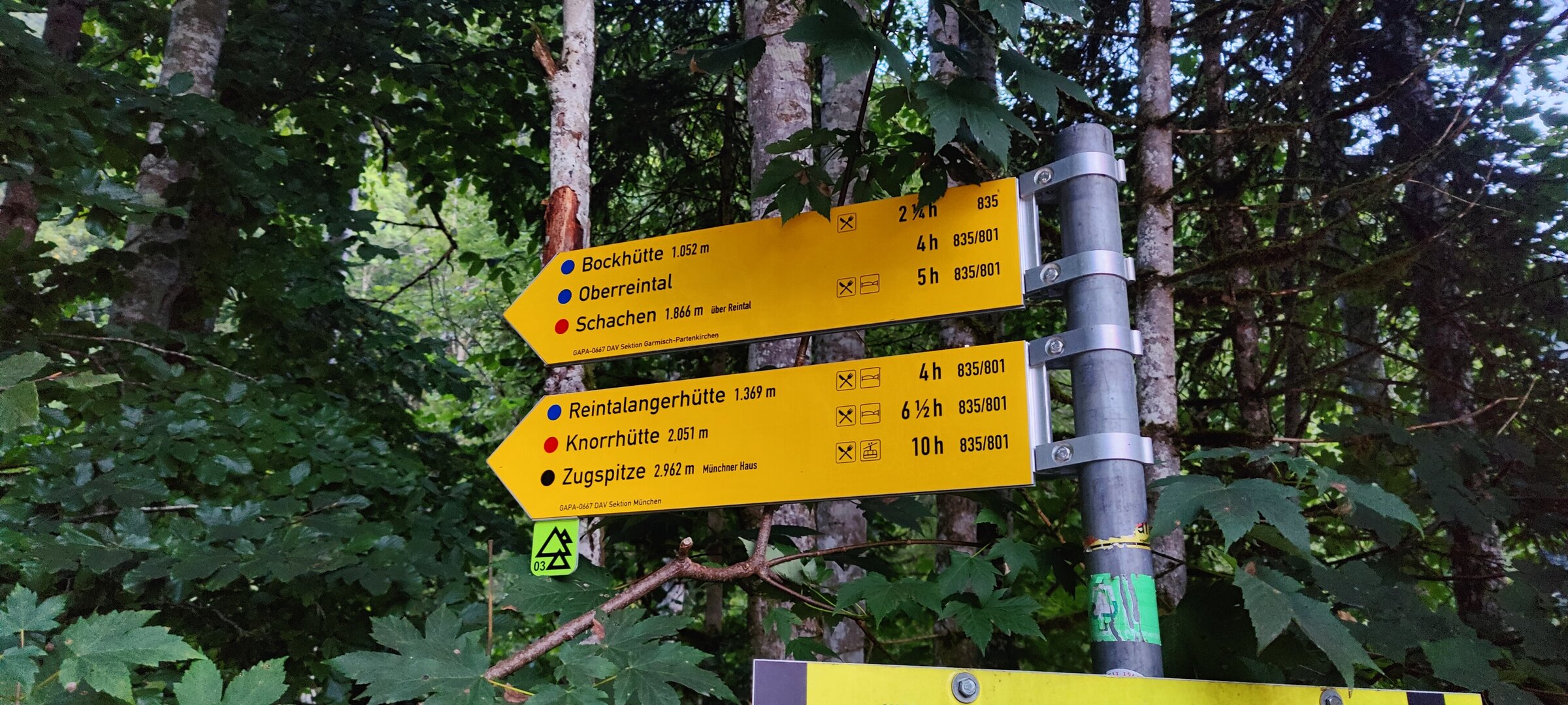 Zugspitze: 10 hours. Return trip: not listed. Ignorance is bliss.